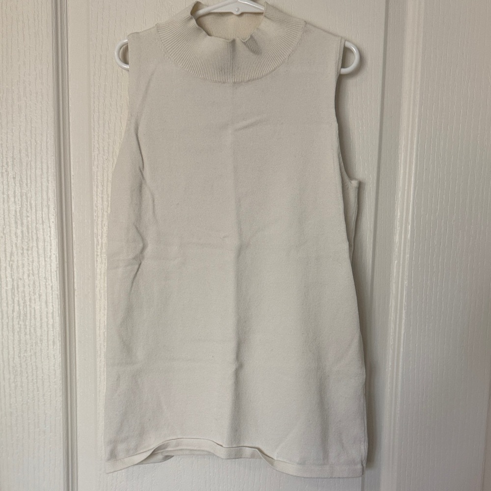 Ann Taylor Cream Sweater Shell